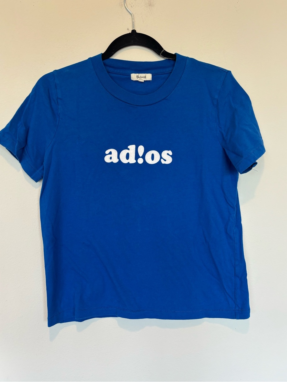 Madewell Royal Blue Kids Graphic 'ad!os' Short-Sleeve Tee